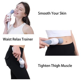 Asopal Handheld Cordless Personal Wand Massager, Muscle Massager for Neck Back Shoulder Waist Leg Feet, Portable Full Body Massager Tension Relief Use Rechargeable Body Massager