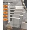 Swivel Towel Racks for Bathroom/Kitchen, Wall Mounted No Drill Heavy
