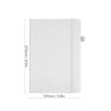 A5 Lined Notebook Portable PU Leather Hardcover Notebook with Elastic