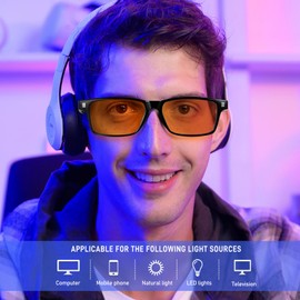ANYLUV Blue-Light-Glasses Men Blue-Light-Blocking Glasses: Glasses Blue Light Mens for Computer Gaming Eyes Protection