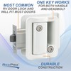 RecPro White RV Paddle Door Handle | RV Door Lactch