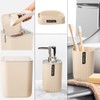 Hosoncovy 4 Pieces Bathroom Accessory Set Bathroom Container Set with