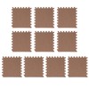 10pcs Cotton Linen Interlocking Carpet Tiles Anti Slip Floor Protection