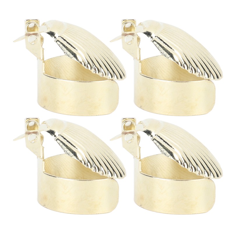 4Pcs Candle Snuffer Candle Extinguisher Metal Shell Pattern Automatic Candle