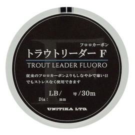UNITIKA Trout Leader F (TROUT LEADER FLUORO) 30 m Clear, 2.5 LB (0.6)