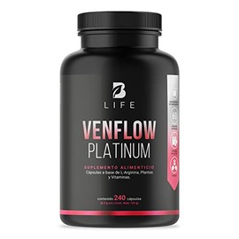 B Life Venflow Platinum con L-Arginina y Resveratrol 240 Cápsulas