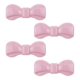 HEVSTIL 4 PCS Bow Shape Cabinets Knobs for Cabinet Drawer Cupboard Pulls Handle Perfect Decor Furniture Accessories,Pink,3.78"
