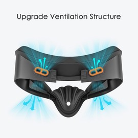 Face Cover Pad Facial Interface for Quest 3S, Face Pad Replacement for Oculus Quest 3S, VR Accessory for Quest 3S, with PU Cushion & Breathable Ice Silk Cotton Face Cushion Pad (PU + Ice Silk)