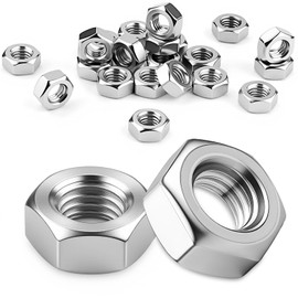 Pyroclasia Pack of 60 M8 Nuts Hexagonal Nuts Stainless Steel A2 V2A DIN 934 Hex Nut Stainless Steel Nut Hexagonal Nut Rustproof for Screws Washers Threaded Rods Indoor and Outdoor Use