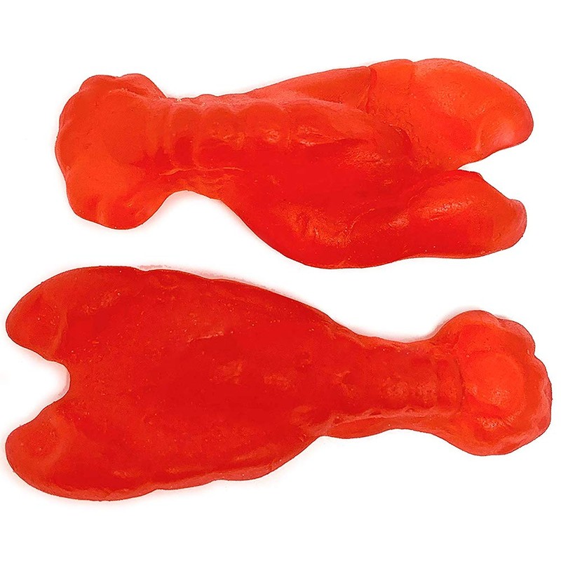 SweetGourmet Red Lobsters Gummy Chewy Candy, Raspberry Flavor, Halal, 3