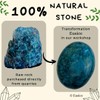 EUSICE - Blue Apatite Natural Palm Stone - Anti-Stress &