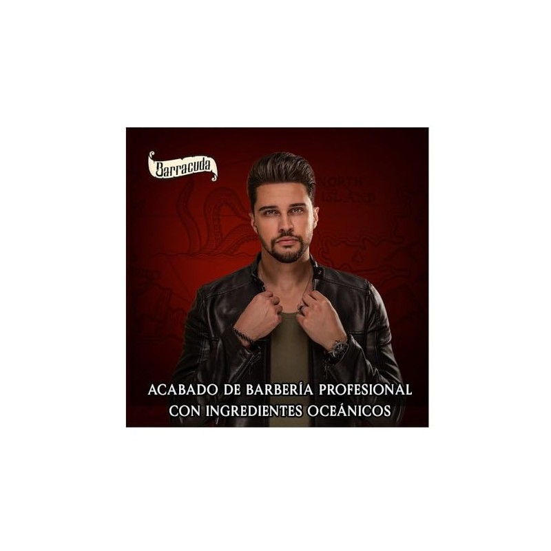 Barracuda Cera para el Cabello Mate, Fortalecedora 60g, Acabado Profesional,