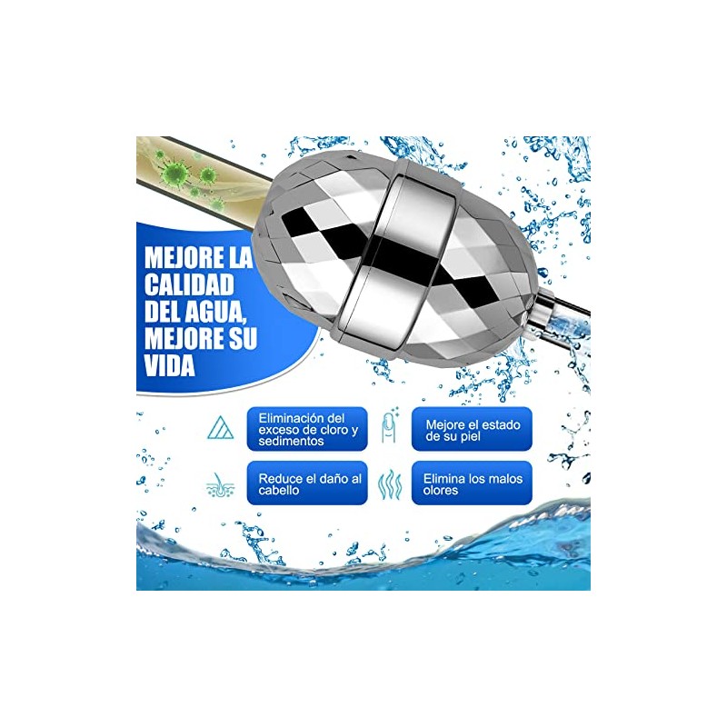 15 Etapas Filtro de Agua para Regadera, Filtro de Ducha