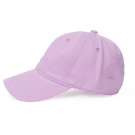 Cappellino da Baseball 100% Cotone, Cappello Uomo Donna Regolabile 55-60 cm, Berretto con Visiera Traspirante e Confortevole, Cappello Sportivo Casual per Tempo Libero e Outdoor - Lilla