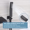 Waterfall Bathtub Faucet Set with Sprayer, Wall Mount Tub Spout