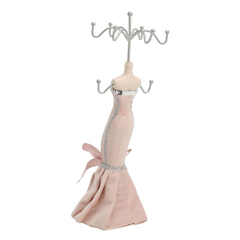 Model Dress Jewelry Display Stand Earring Necklace Ring Holder Storage