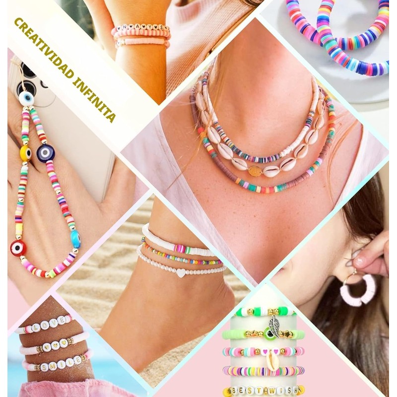 Triko Kit de Cuentas para Hacer Pulseras, 7500 Piezas de