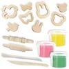 SES Creative 24917 Eco Dough with Wooden Tools