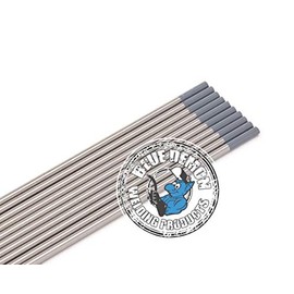 Blue Demon TIG Welding Tungsten Electrodes, 2% Ceriated, GRAY, EWCe-2.040 in x 7 in 10 pc pack, (TE2C-040-10T)