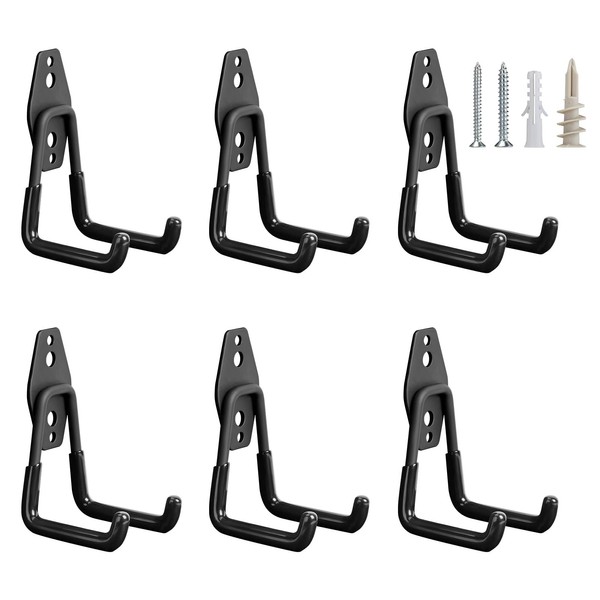 Anvuda Pack of 6 Slatwall Hooks Slatwall Accessories Garage Hooks