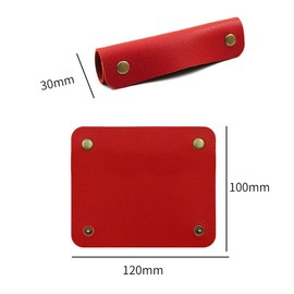 2Pcs Handbag Handle Leather Wrap Cover Purse Wallet Bag Handle Protectors Luggage Bag Grip Protector Saddle for DIY Craft Strap Making Supplies Red
