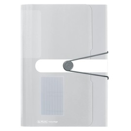 Herlitz 11277936 Fächermappe, Polypropylen-Folie, mit 12 dehnbaren Fächern, transprant farblos