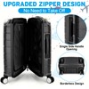 Yotako Zippered Clear PVC Suitcase Cover Protectors 20 Inch Luggage