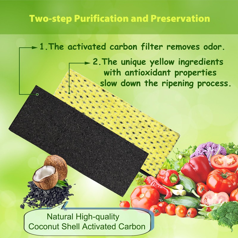 2 Pack Replacements for Frigidaire PureAir PK-2 Produce Keeper Plus