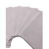 Vamqor 100% Cotton 10 Pack Fine Bandanas（Solid white）