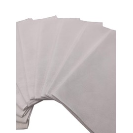 Vamqor 100% Cotton 10 Pack Fine Bandanas（Solid white）