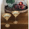Golden Hill Studio Hand Painted Martini Glasses Set of 2