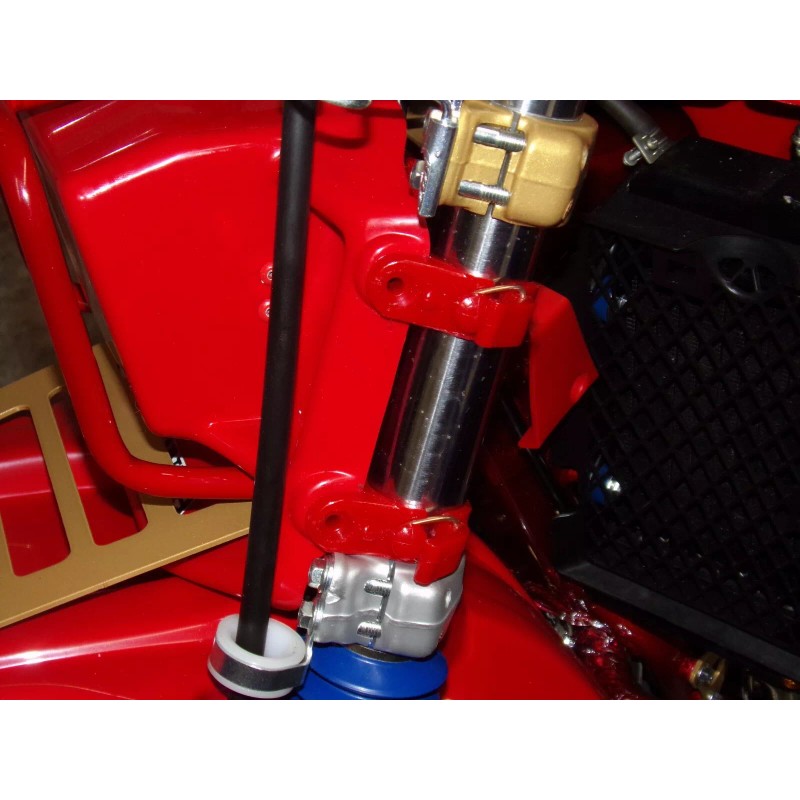 CPJ HONDA ATC 250R HEADLIGHT CASE MOUNTING RED STRAP, BAND