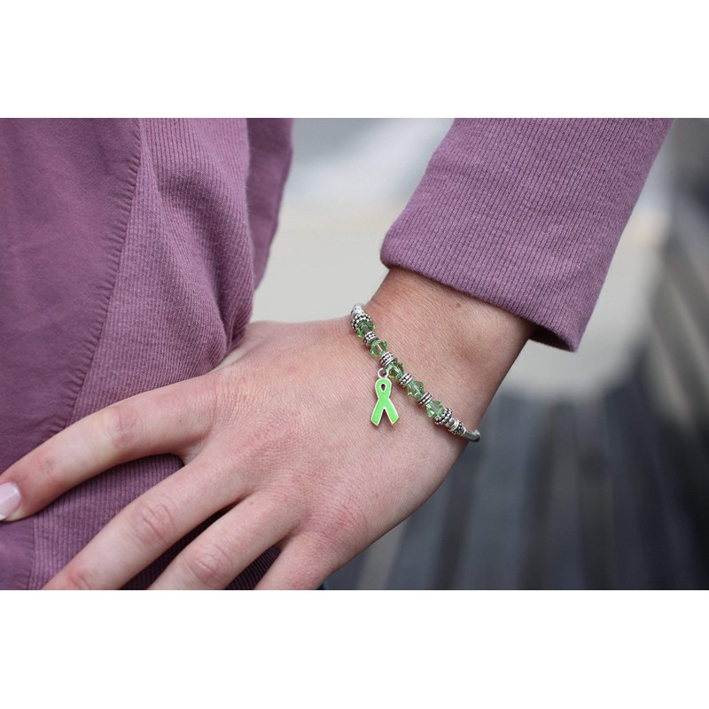 Awareness Charm Bracelet (Lime Green)