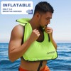 Inflatable Snorkel Vest Adults, Portable Snorkel Jacket, Buoyancy Vest for