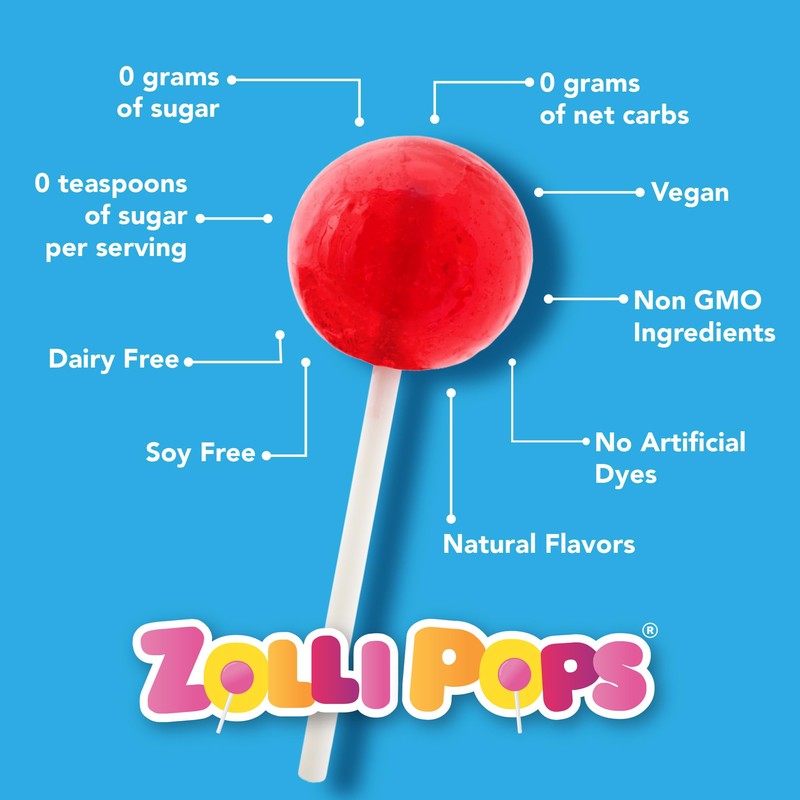 Zollipops Mango & Strawberry - Tropical Delight with Mango and