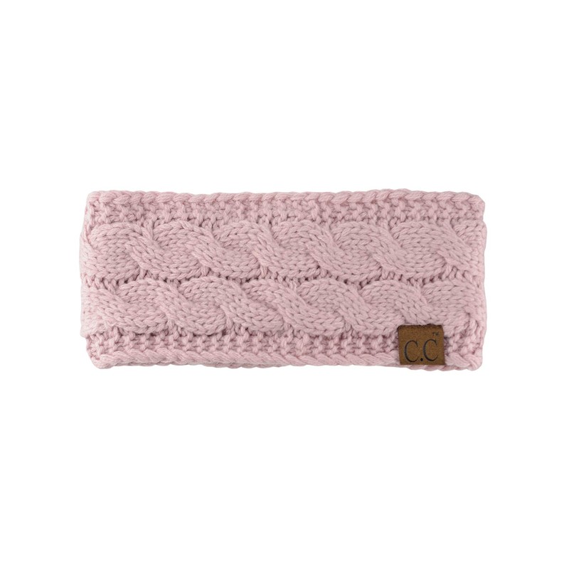 C.C - Diadema elástica suave para invierno, cálida, con forro