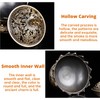 Charcoal Incense Burner Zinc Alloy Vintage Lotus Shape Charcoal Incense