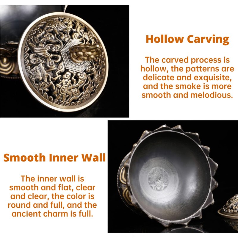 Charcoal Incense Burner Zinc Alloy Vintage Lotus Shape Charcoal Incense