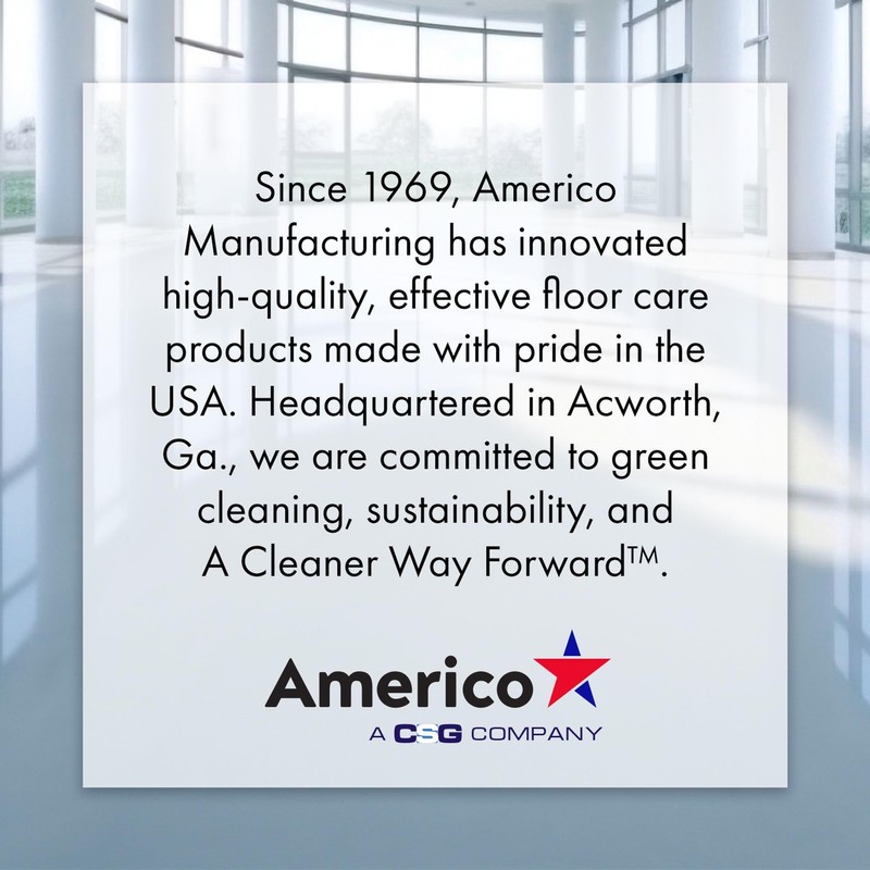 Americo White Super Polish Floor Pad, 14"x28", 5 Pads/Case, Machine