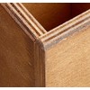 Chalkboards UK Table Top Cutlery Holder, Wood, Dark Oak, 8