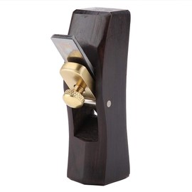 Hand Planer, Wooden Hand Plane Hand Plane Carpenter Wood Grooving Trimming Mini Ebony Arc Bottom Wood Plane