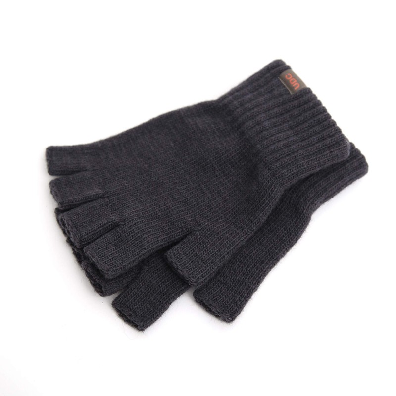 UNDERCONTROL Fingerless Knitted Typing Gloves Texting Unisex Half Short Stretchy