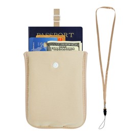 Bamneat RFID-Blocking Travel Bra Wallet, Hidden Money Pouch with Adjustable Elastic Strap, Ideal Secret Pocket Protect Your Passport Credit Cards Valuables