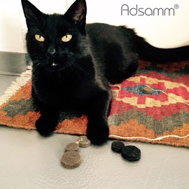 Adsamm® / 108 x Selbstklebende Filzgleiter/Weiß/ø 10 mm/Rund / 1.5 mm dünne Selbstklebende Möbelgleiter aus Filz