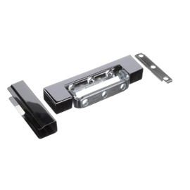 Chrome Plated Die Cast Zamak Non-Rise Adjustable Edgemount Hinge for Commercial Kitchen Freezers and Ovens - 1.375" Offset - 5" Length