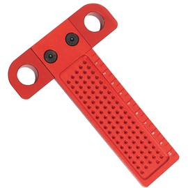 T-shaped SxP (T-100) T-shaped Ruler, Woodworking, 0.04 inch (1 mm) Spacing, Injury Tool, Direct Marking, Aluminum Alloy,