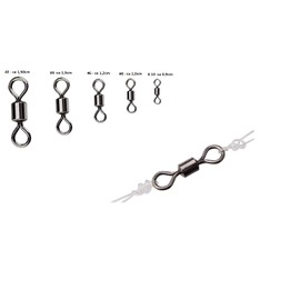 250pcs/Box Fishing Barrel Swivels Solid Rings Heavy Duty Fishing Hook Connection Trout Carp Fishing Tackle Set 2 4 6 8 10