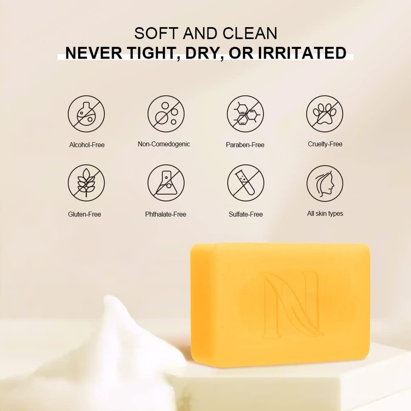 Neutriherbs Turmeric Soap for Face Body (5.29 oz.1 Bar), Brightening