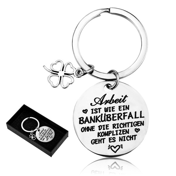 Grevosea Thank You Colleague Keychain Keyring Colleague Farewell Gift Colleague