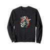 Rocking Cow with Cool Electric Guitar and Sunglasses Costume Sweatshirt